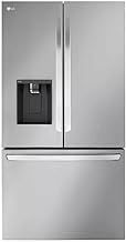 LG - Counter-Depth MAX 26.5 Cu. Ft. French Door Smart Refrigerator with Internal Water Dispenser - Stainless Steel
