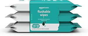 Amazon Basics Adult Wet Wipes Flushable Fragrance