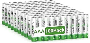 DURNERGY AAA Batteries 100 Pack Alkaline 1.5V 10 Y