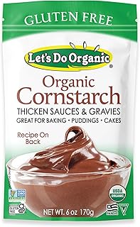 Let's Do Organic Cornstarch - Corn Starch for Cooking, Corn Starch Organic, Corn Starch Powder, Non GMO Corn Starch Gluten Free - 6 Ounce (Pack of 1)