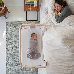bedside bassinet that attaches to bed