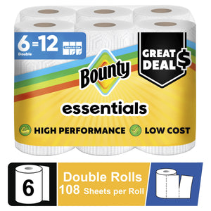 Bounty Essentials Select-A-Size Paper Towels, 6 Do
