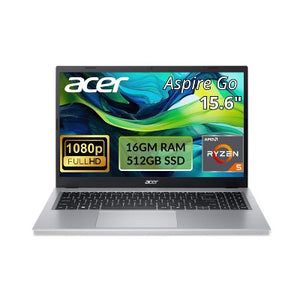 Aspire Go 15 15.6" FHD Ryzen 5 7520U 8GB 512GB SSD Windows 11 Home - Pure Silver