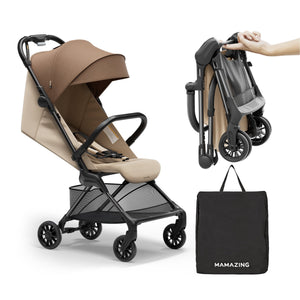 compact stroller for travel and flying