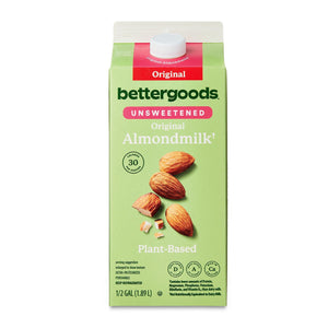 unsweetened almond milk