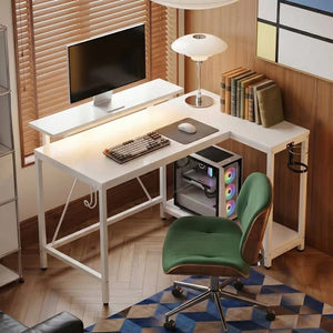Bigger table top L-shaped gaming desk