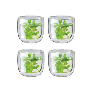 Modern glass tea set